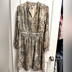 H&M snake print dress.